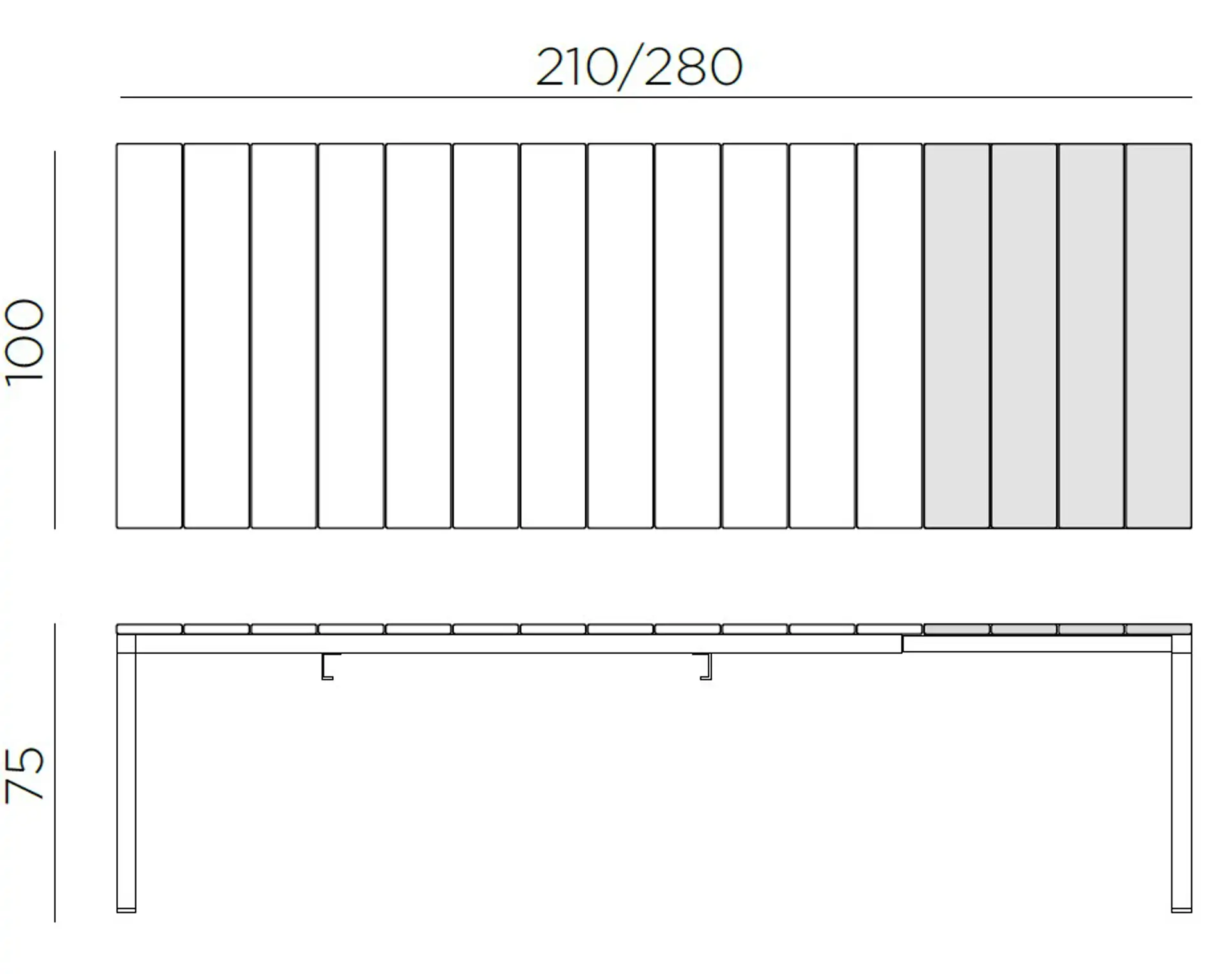 mesa rio 210 extensivél