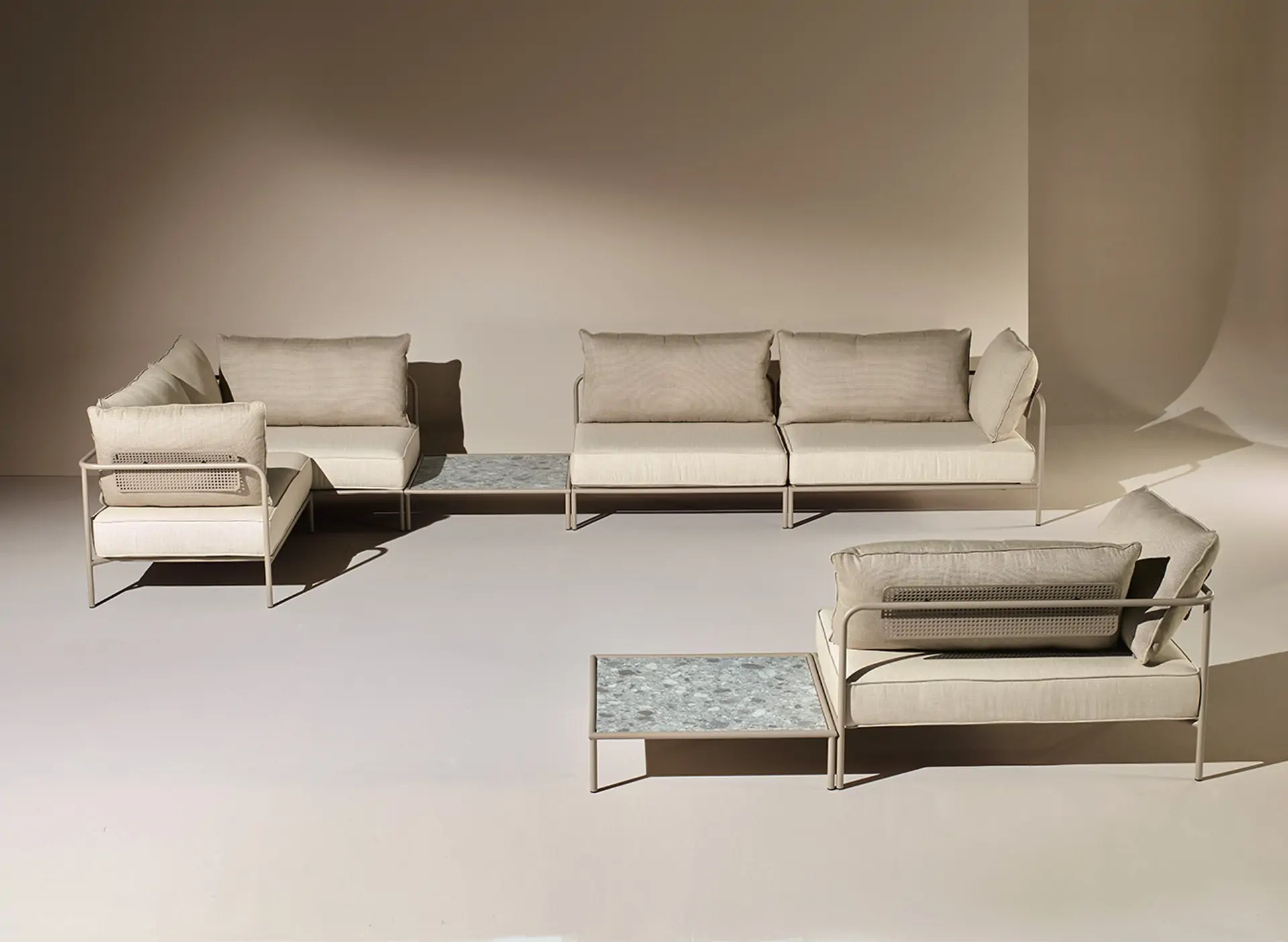 sofa modular central flat 2888